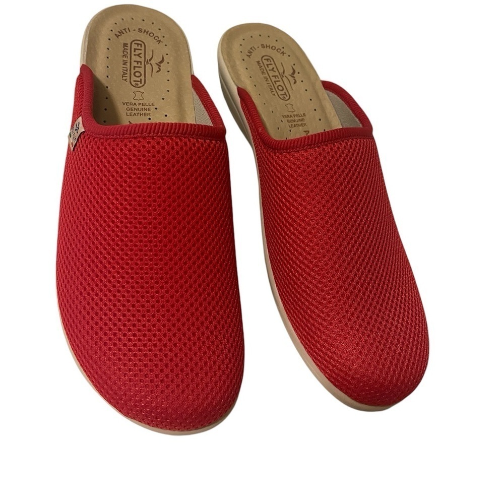 Fly Flot Italian soft lightweight Women's Open-Back Slippers